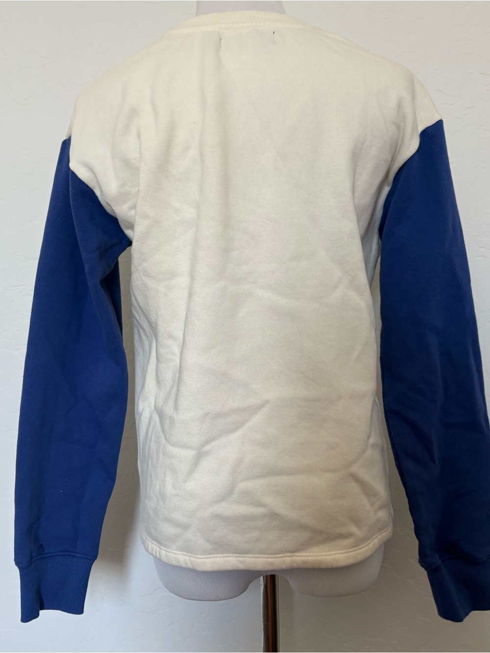 Junk Food Seattle Seahawks Colorblock Blue Cream Vintage Style Crewneck Size XS - Picture 3 of 5